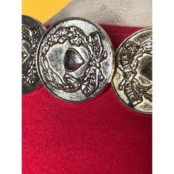 1990s MOSCHINO CHEAP and CHIC Red Noisemaker Tank Top Coin Trim. XS-S - Picture 5 of 10